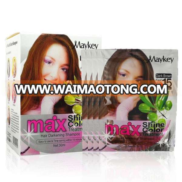 Maykay Max Darkening Hair Color Shampoo 25ml*10