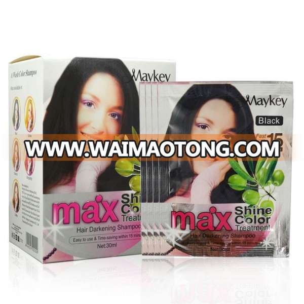 Maykay Max Black Hair Dye Shampoo 25ml*10